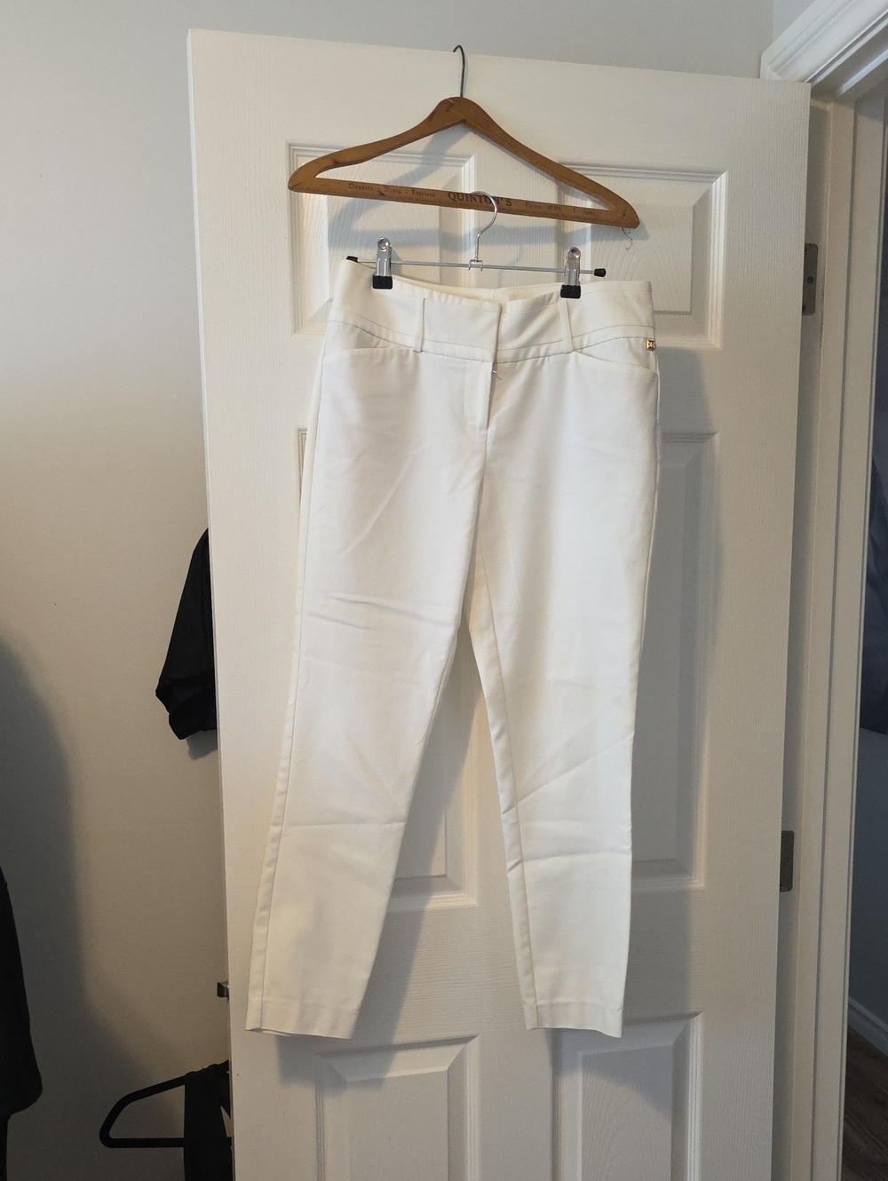 Ivanka Trump White Cropped Ankle Pants